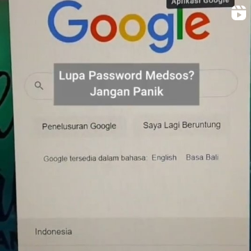 Lupa Password Medsos, Jangan Panik