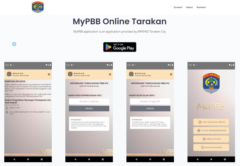 MyPBB Online Tarakan