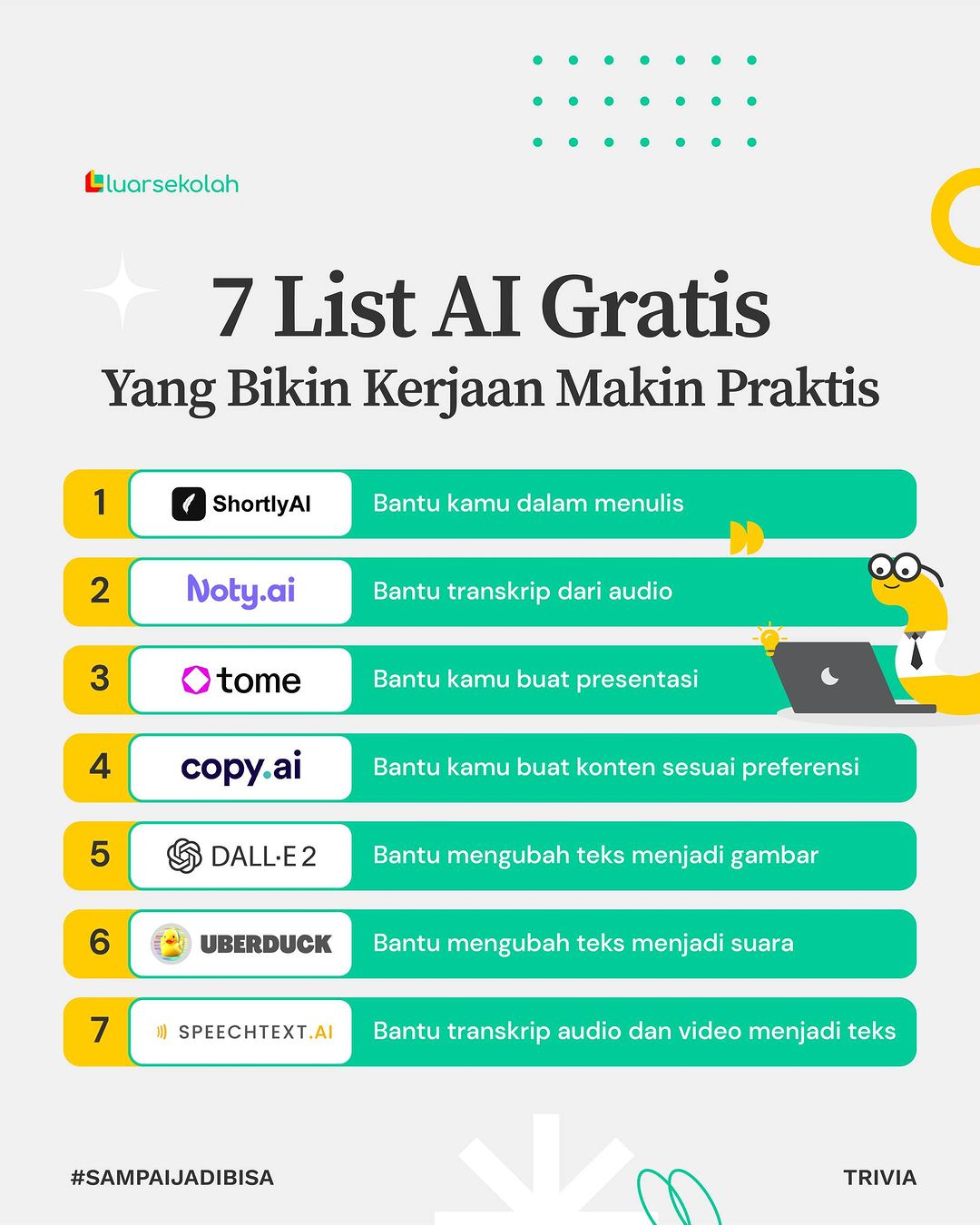 7 List AI Gratis Yang Bikin Kerjaan Makin Praktis