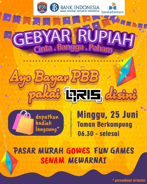 Pasar Murah, Gowes, Fun Games, Senam, Mewarnai di Gebyar Rupiah