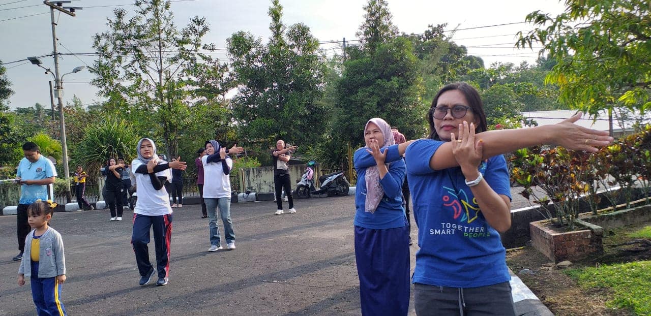 Senam Sehat di Lingkungan Kantor Wali Kota Tarakan