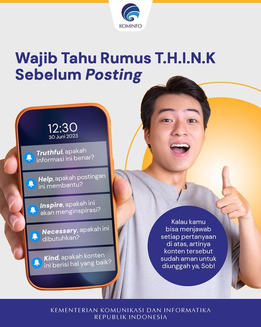 Wajib Tahu Rumus T.H.I.N.K Sebelum Posting