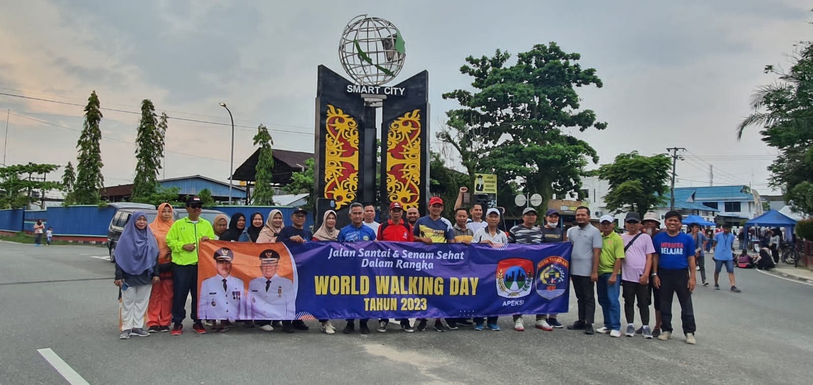 Semarak Car Free Day hari ini di Kawasan Stadion Datu Adil Tarakan