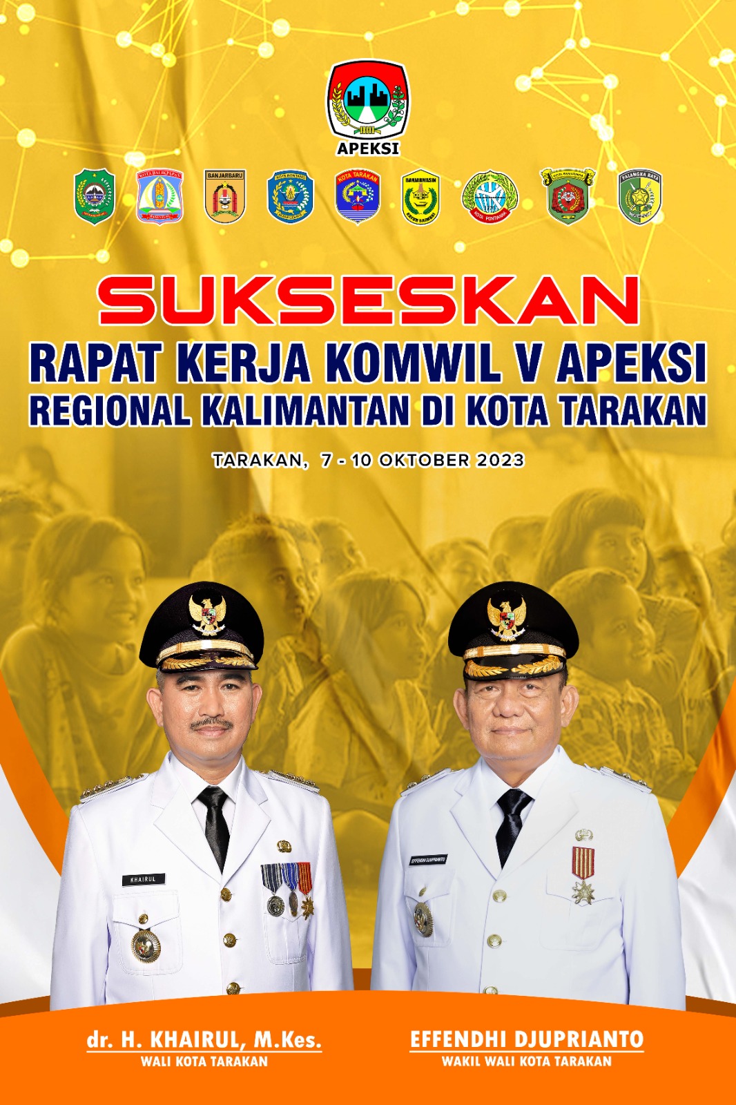 Sukseskan Rapar Kerja KOMWIL V APEKSI Regional Kalimantan Di Kota Tarakan Tanggal 7 – 10 Oktober 2023