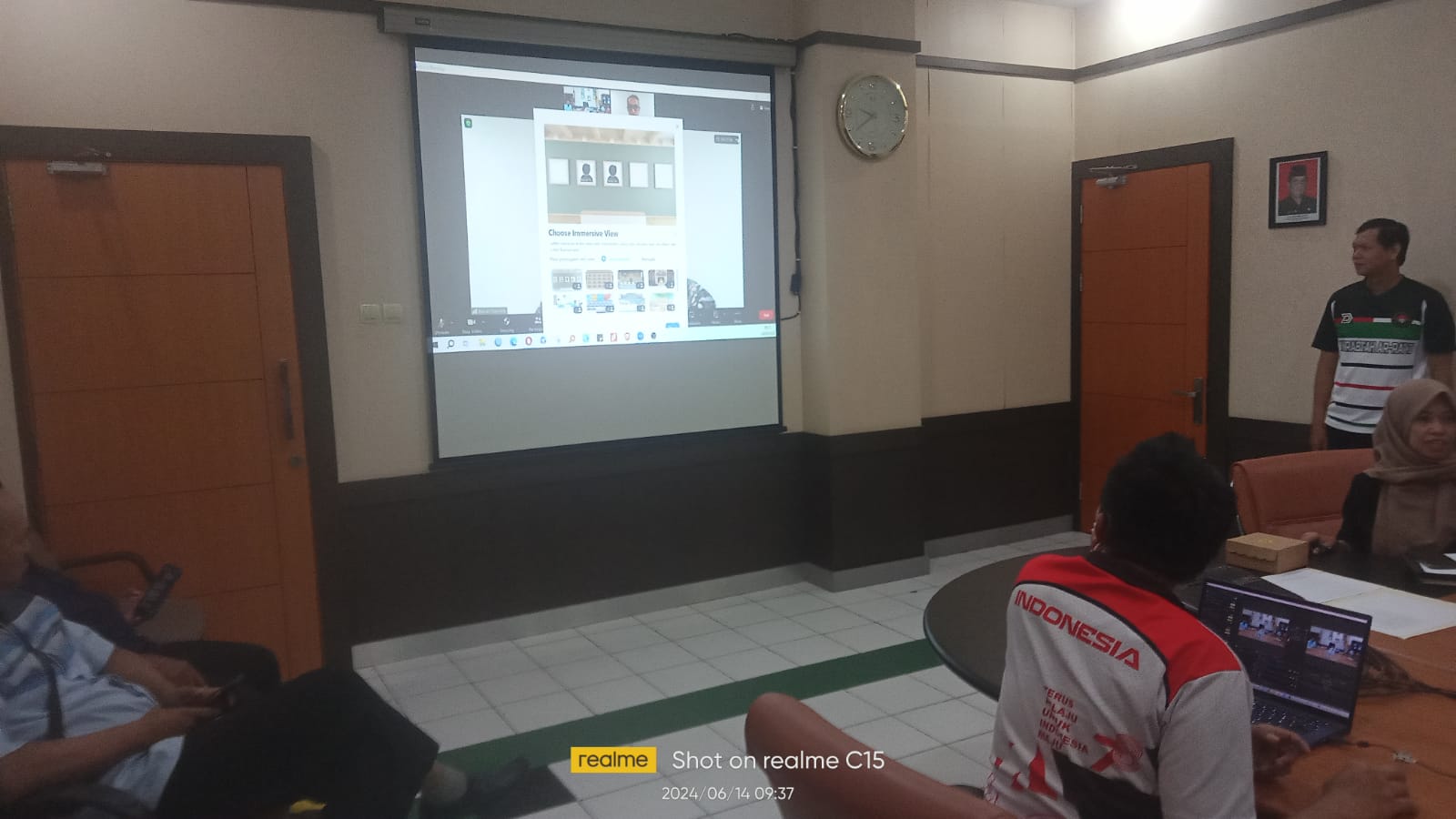 Fasilitasi Zoom Meeting bersama KPK terkait Rapat Persiapan THM