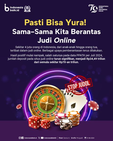 Pasti Bisa Yura, Sama-sama Kita Berantas Judi Online