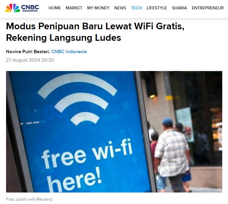 Modus Penipuan Baru Lewat WiFi Gratis, Rekening Langsung Ludes