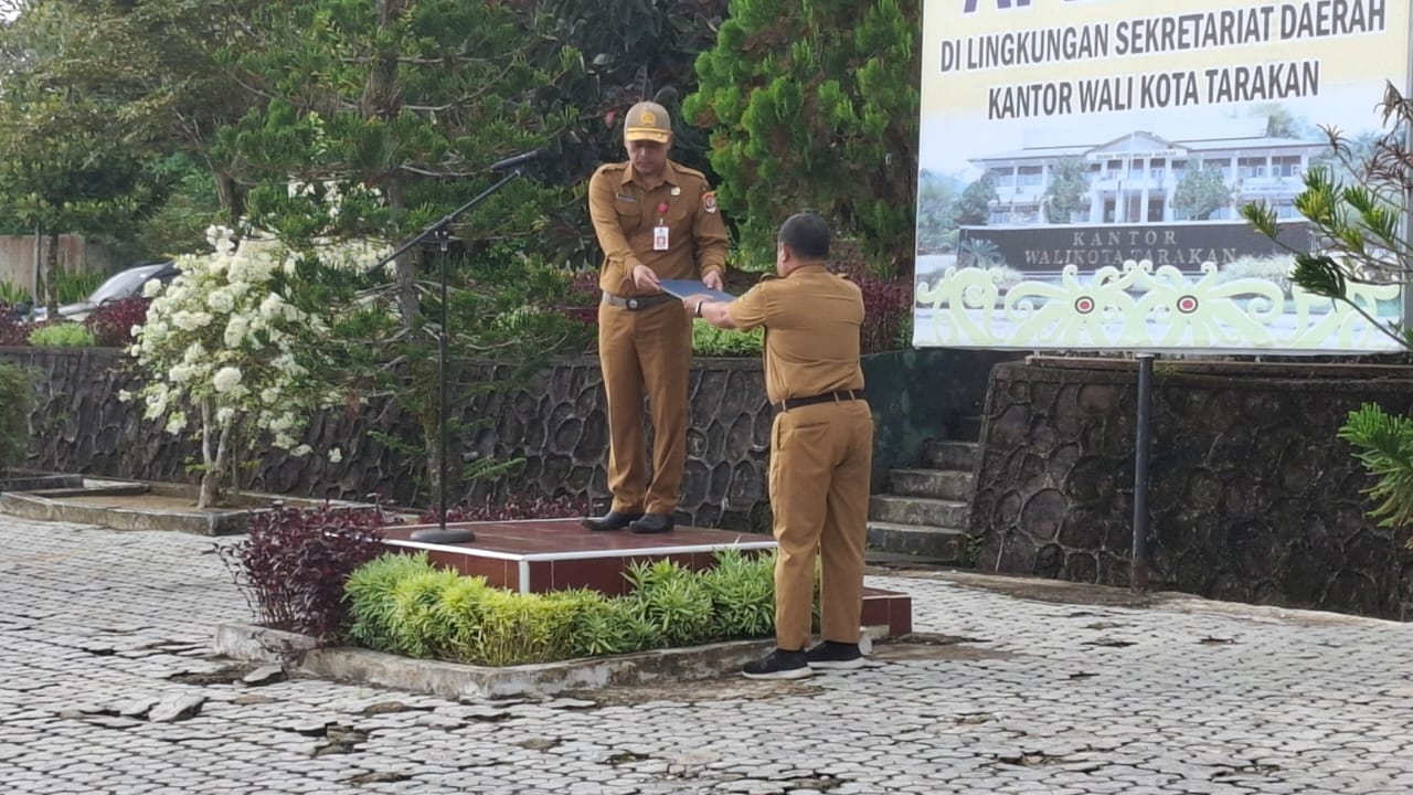 DKISP Tarakan Sebagai Petugas Apel Pagi 7 Oktober 2024