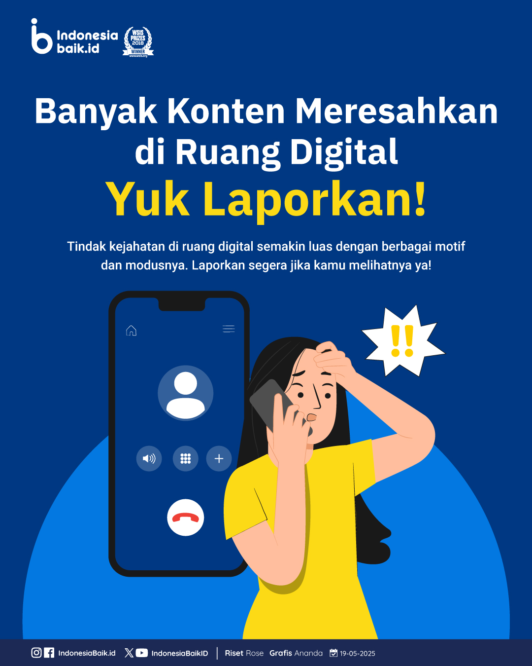 Laporkan Jika Melihat Konten Kejahatan, Jangan Berhenti di Kamu