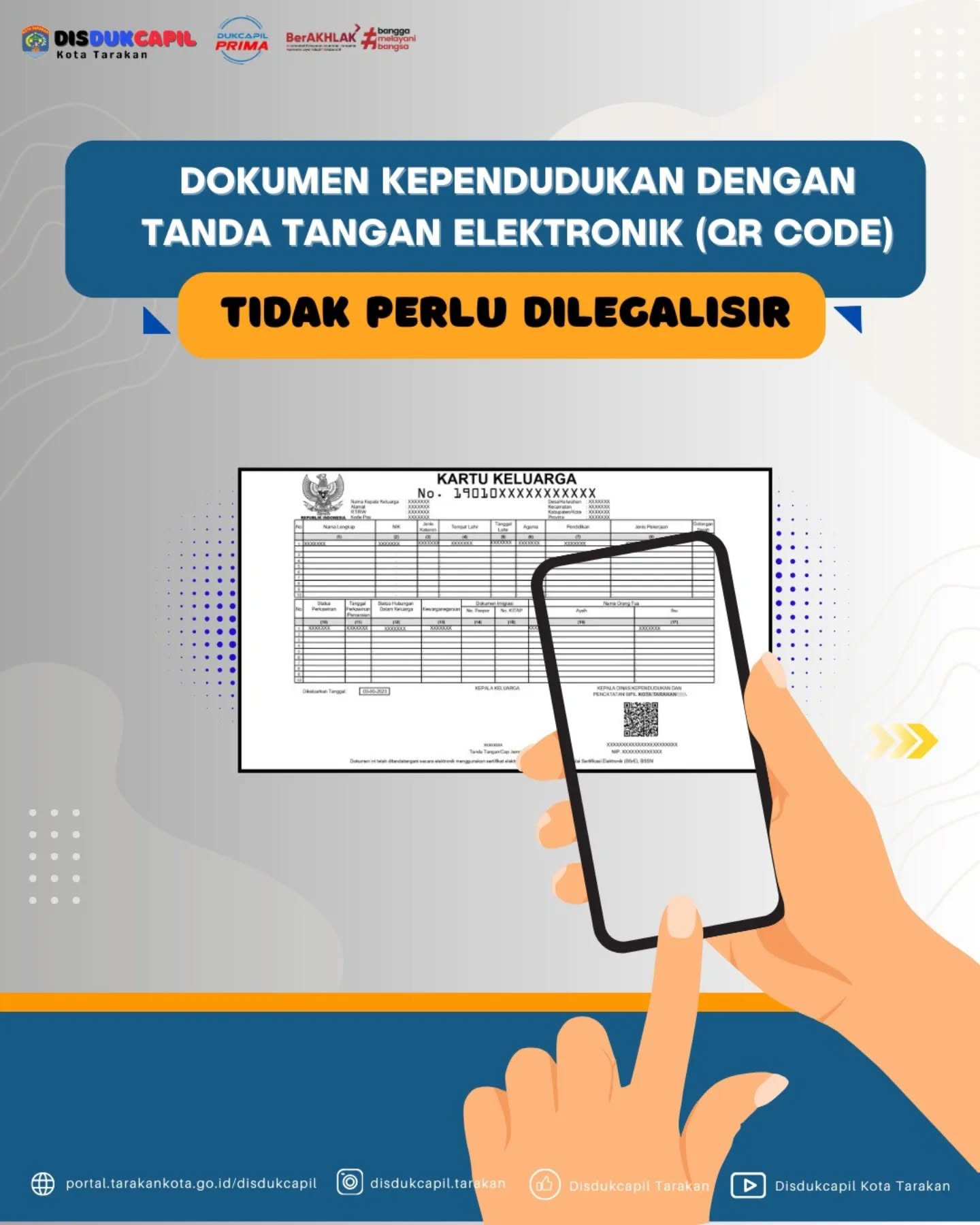 Dokumen Kependudukan Dengan TTE Tidak Perlu Dilegalisir