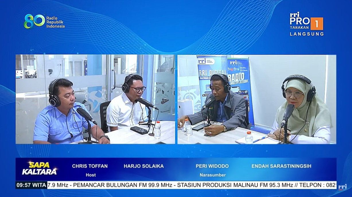 Kepala DKISP Jadi Narasumber pada Acara Sapa Kaltara RRI Tarakan