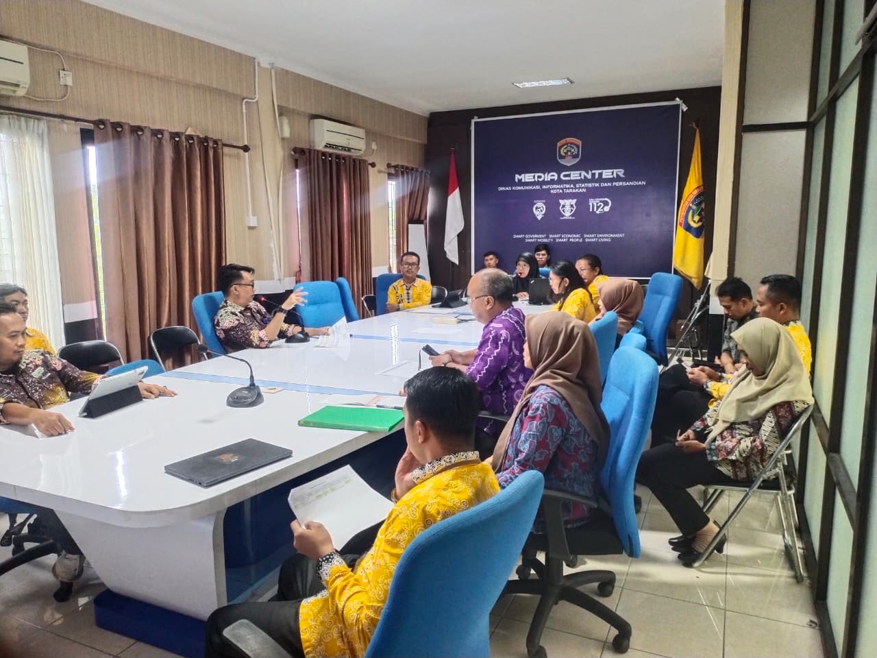 Rapat Pertemuan Internal Semua Bidang DKISP Kota Tarakan