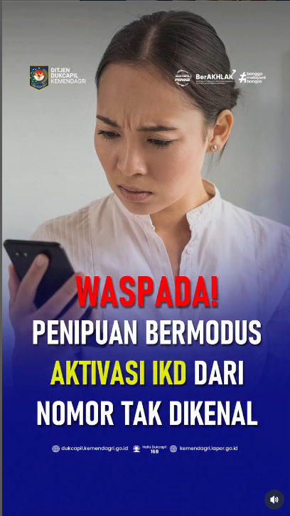Waspada Penipuan Bermodus Aktivasi IKD Dari Nomor Tak Dikenal