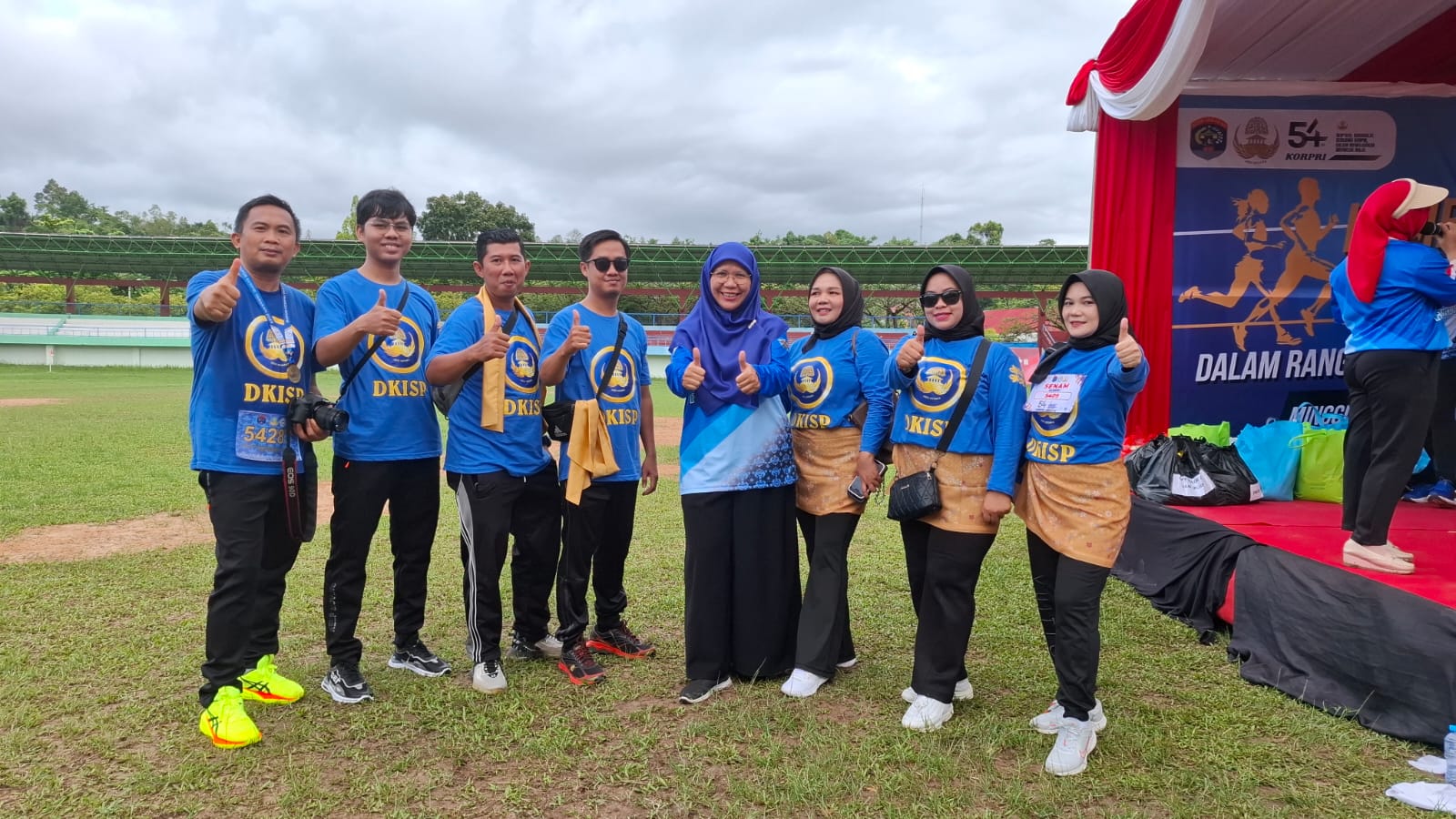 DKISP Tarakan Ikuti Fun Run dan Senam KORPRI pada HUT KORPRI Ke-54