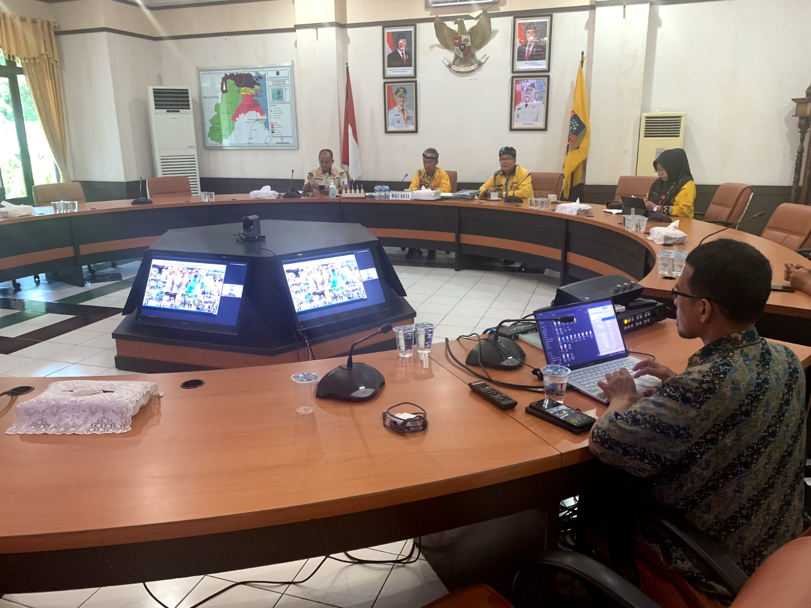 Fasilitas ViCon Rapat Koordinasi Dalam Rangka Mengantisipasi Natal Tahun 2025 dan Tahun Baru 2026