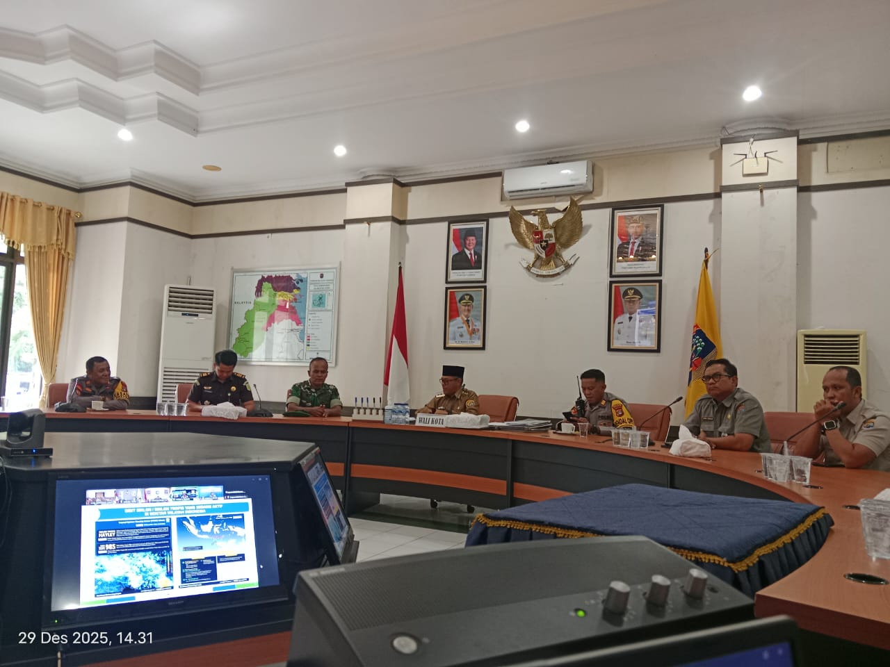 Fasilitasi Vicon Rakor Kesiapsiagaan Bencana Hidrometerologi BNPB