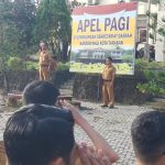 DKISP Tarakan Bertugas pada Apel Pagi di Lingkungan Sekretariat Daerah