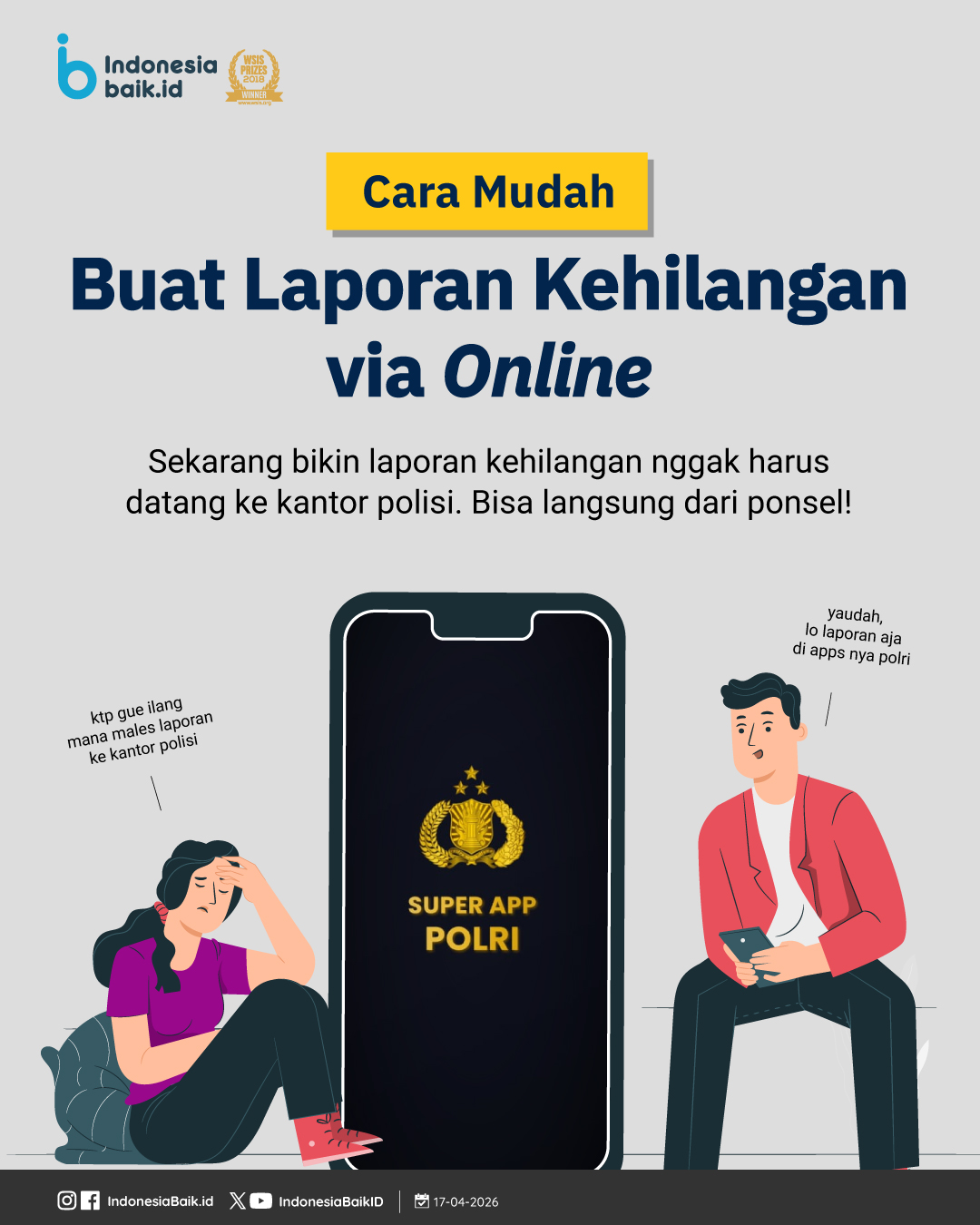 Cara Mudah Buat Laporan Kehilangan via Online
