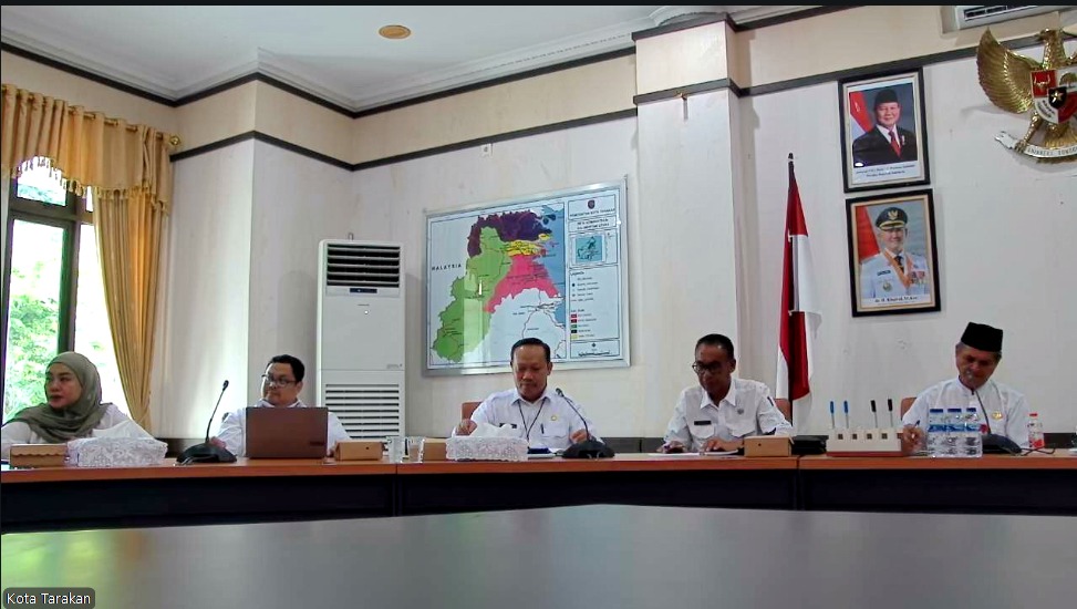 DKISP Tarakan Fasilitasi Vicon Bahas Sekolah Rakyat