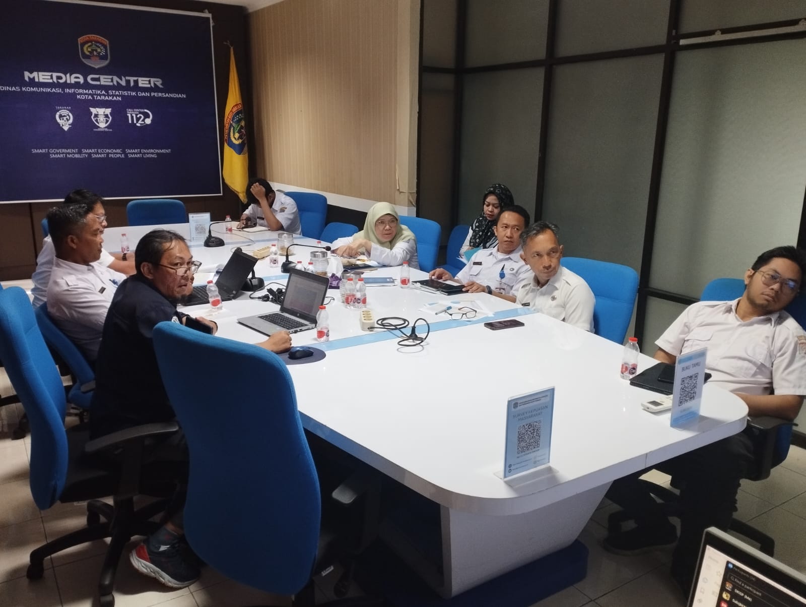 DKISP Tarakan Ikuti Desk Pra Paparan Perumusan Cascading Kinerja
