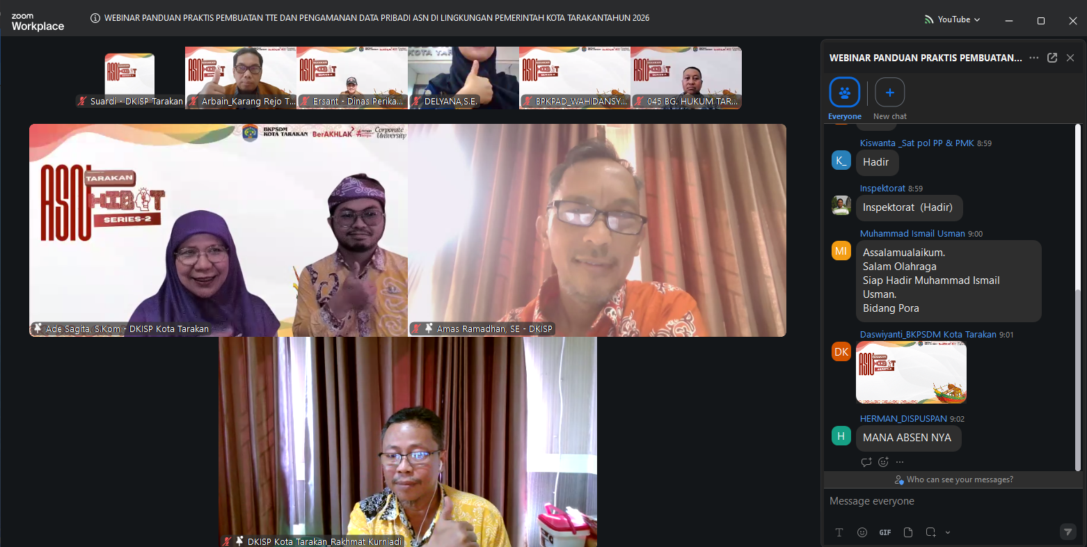 DKISP Tarakan Perkuat Transformasi Digital melalui ASN HIBOT Series-4