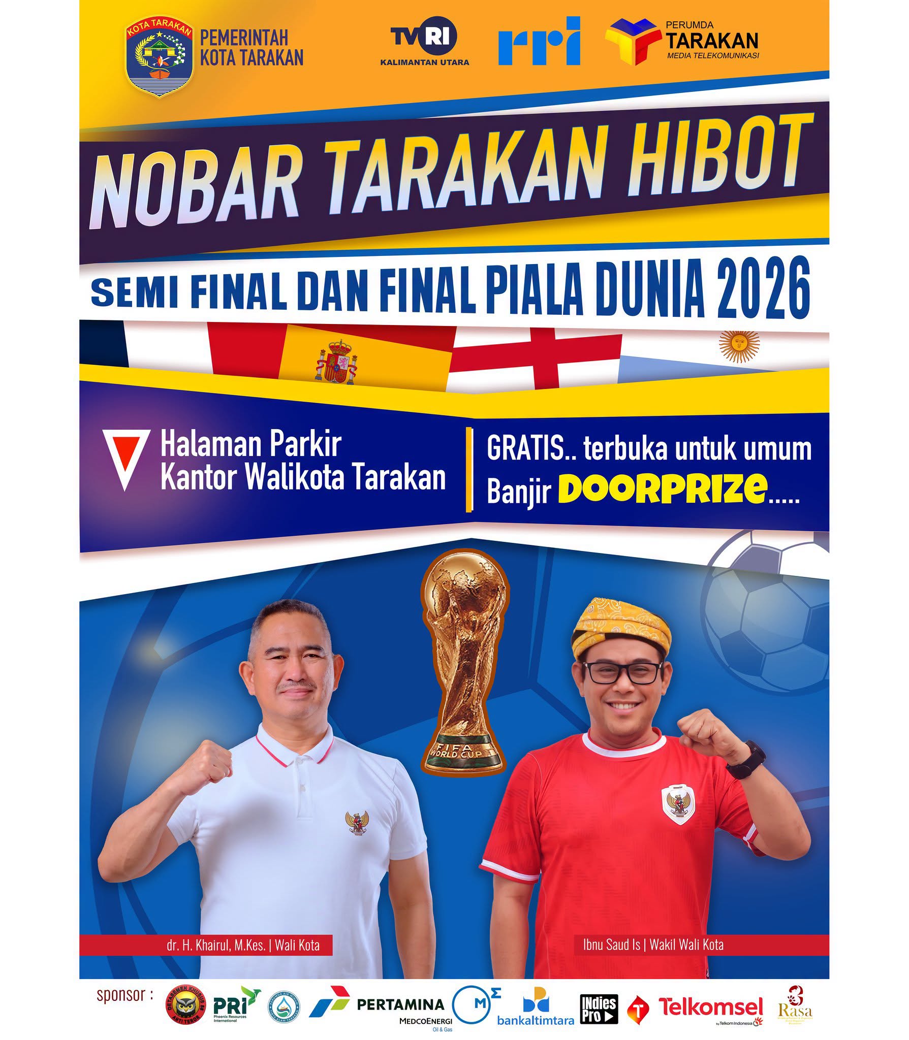 Nobar Tarakan Hibot Semi Final dan Final Piala Dunia 2026